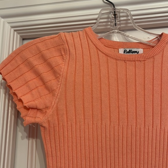RedBerry Small Pastel Orange Short Sleeve Tshirt - Picture 2 of 12